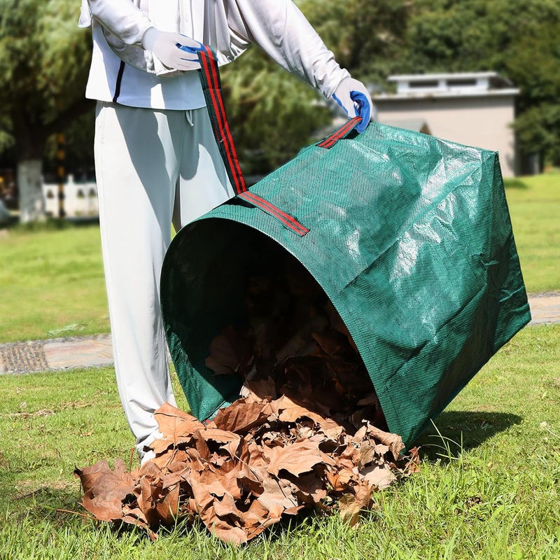 MUDEREK 2 PCS 40 Gallon Leaf Collector - Heavy Collapsible Lawn & Leaf Bags, Leaves Pick up Tool Reusable Yard Waste Bags, Large Yard Dustpan Type Garden Bag for Leaves, Debris, Lawn Trash, Clippings, Grass - Image 5